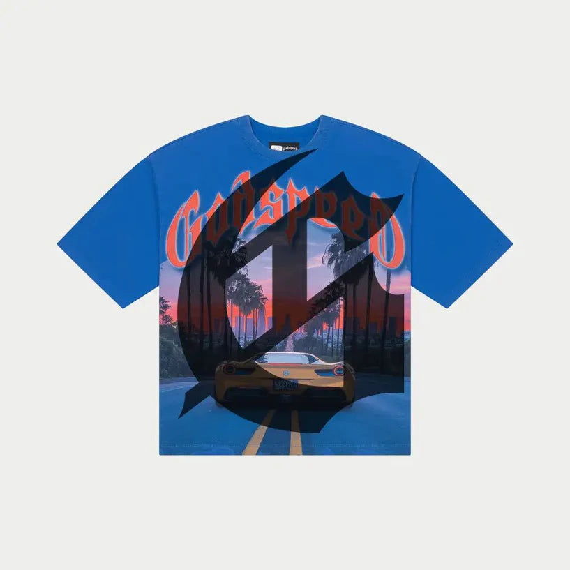 Godspeed Sunset Blvd T-Shirt (Royal)
