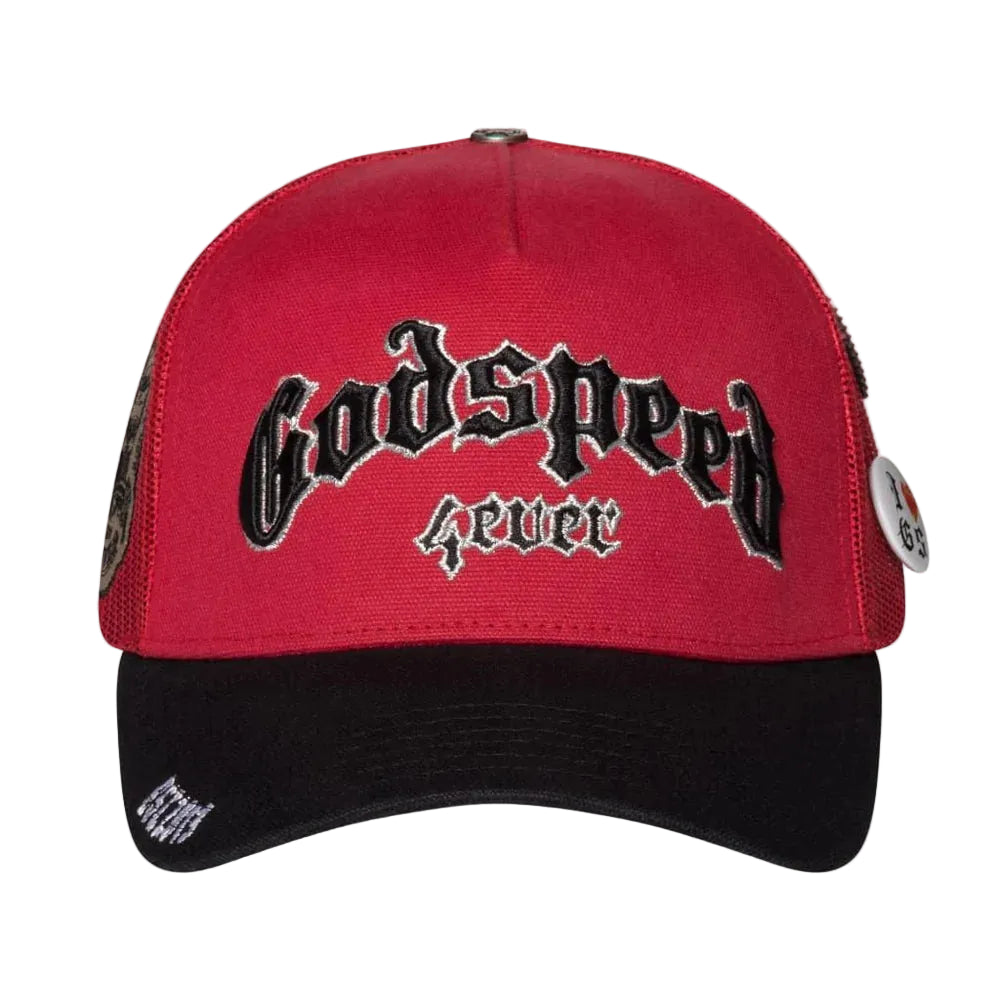 Godspeed GS Forever Trucker Hat (Red/Black)