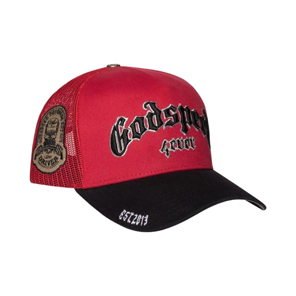 Godspeed GS Forever Trucker Hat (Red/Black)
