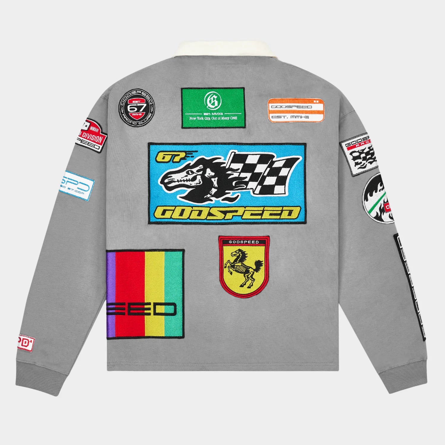 Godspeed GRC Quarter Zip Polo (Grey) - Blue Jeans