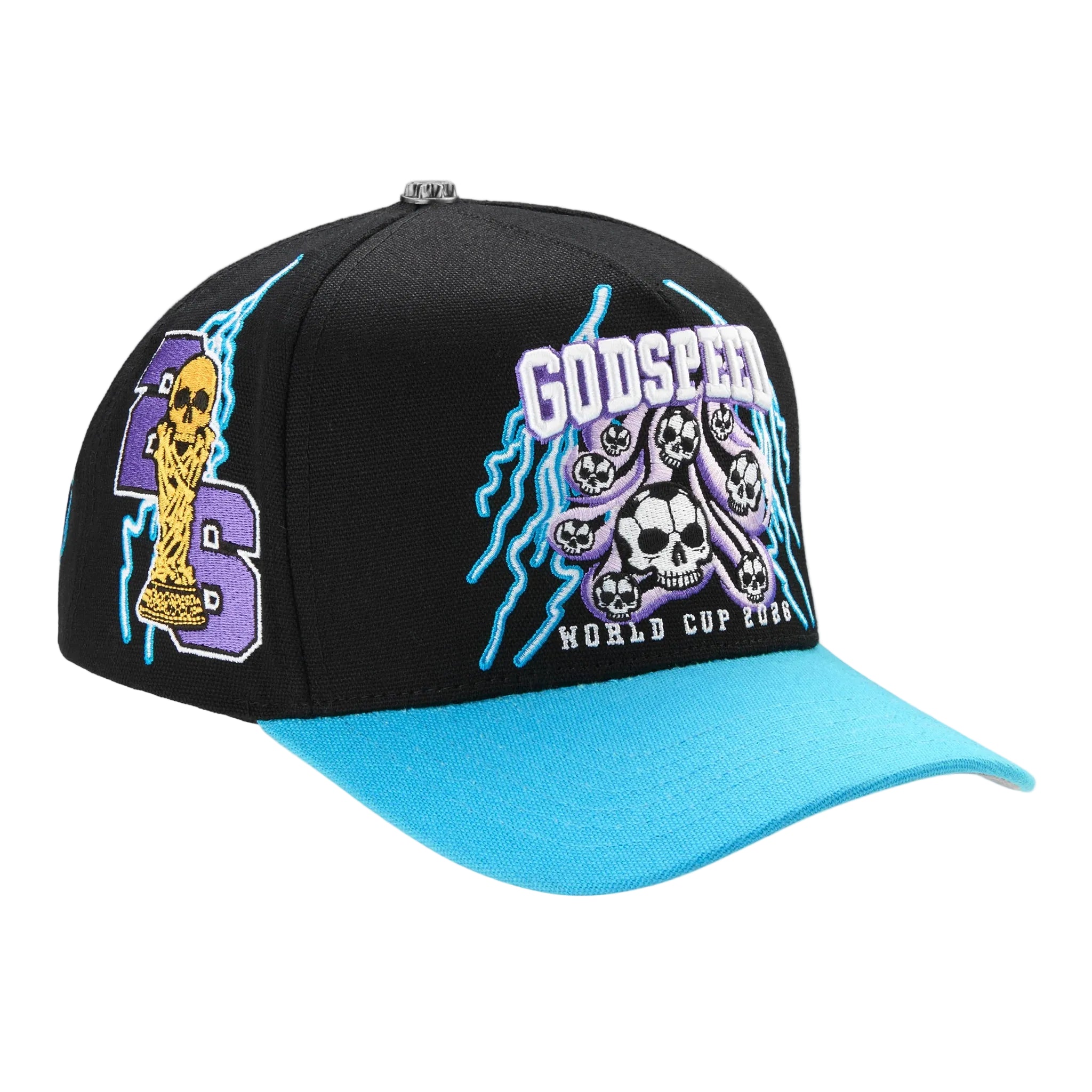 Godspeed '26 GSWC Voltage Hat (Black/Aqua)