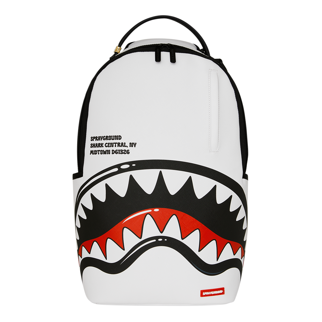 Sprayground Central Bubble Shark (WHT) Backpack