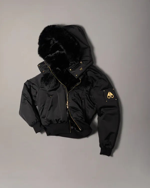 Moose Knuckles Women’s Luxe Satin Bomber Jacket