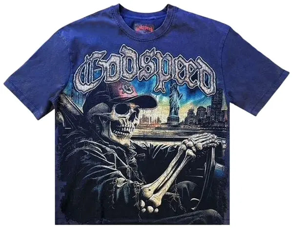 Godspeed Sightseeing T-Shirt (Navy Wash)