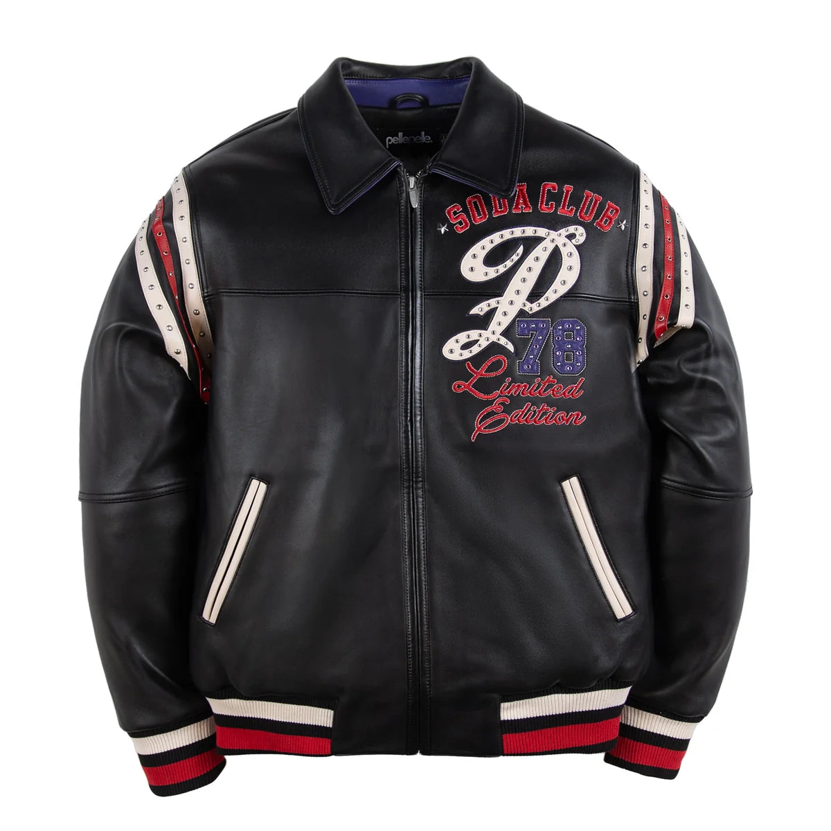 Pelle Pelle Only the Strong Jacket “Studs & Rhinestone “