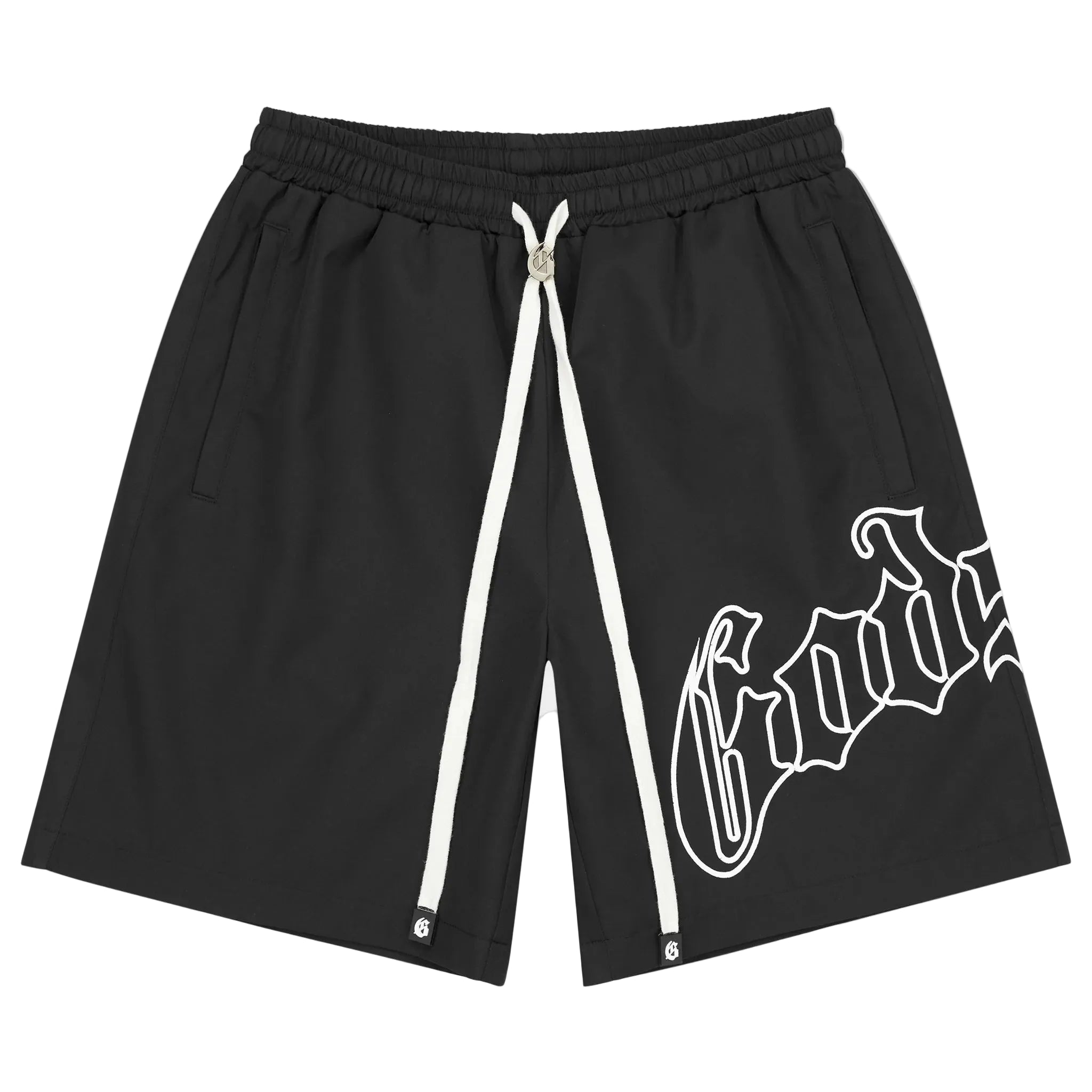 Godspeed OG Logo Nylon Shorts (Black/White)