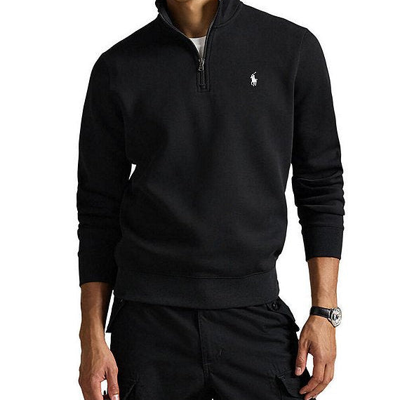 Polo Ralph Lauren Quarter Zip Double Knit Pullover