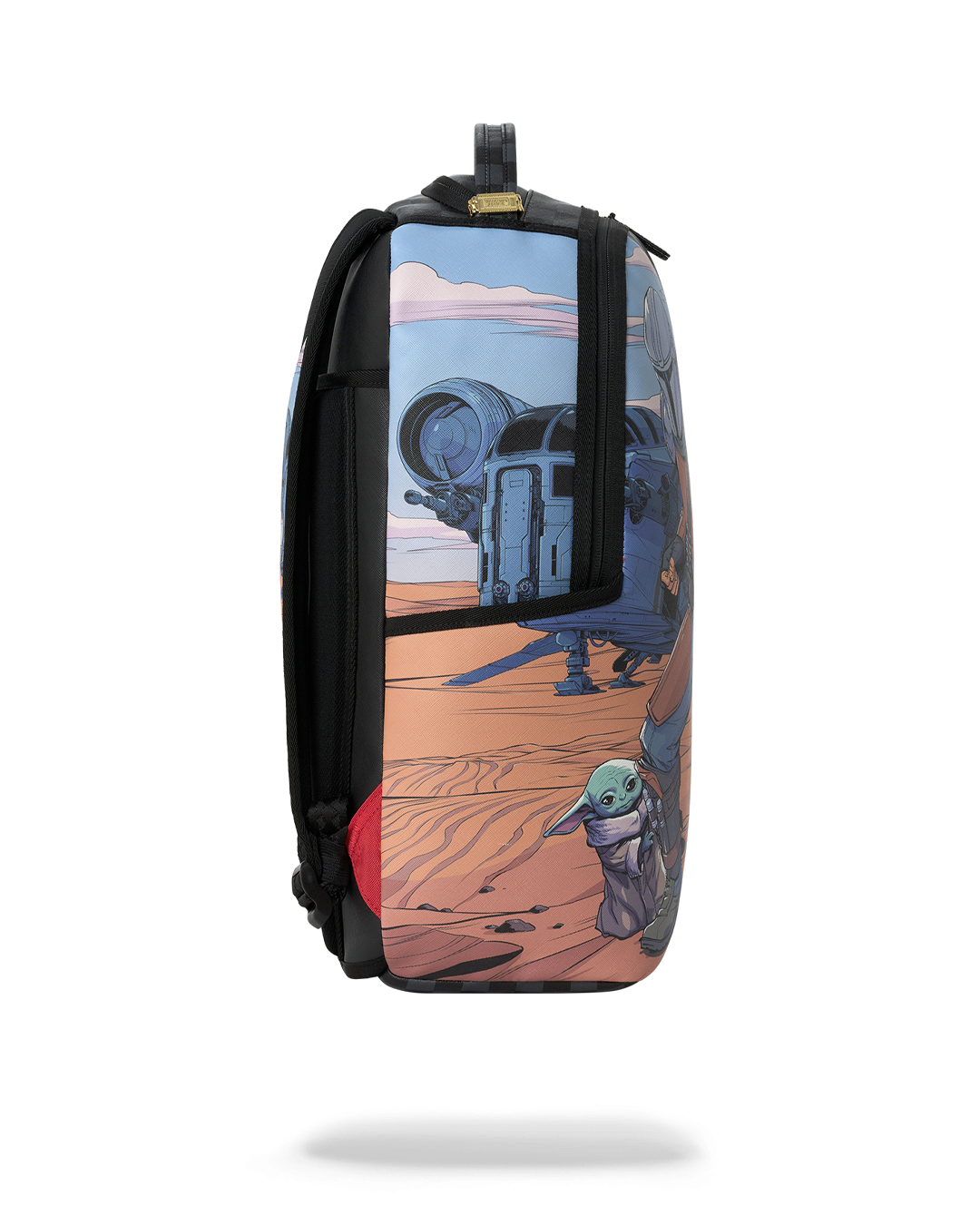 Sprayground Star Wars Mando Grogu Get To The Ship Backpack