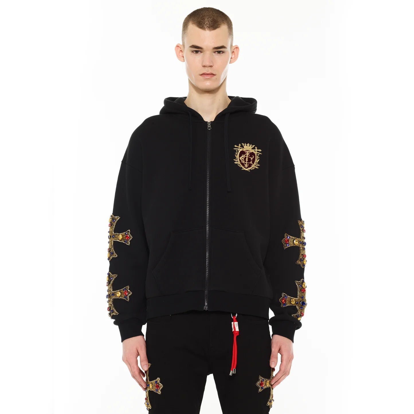 Cult Of Individuality Pullover Novelty Hoody”Family Crest”