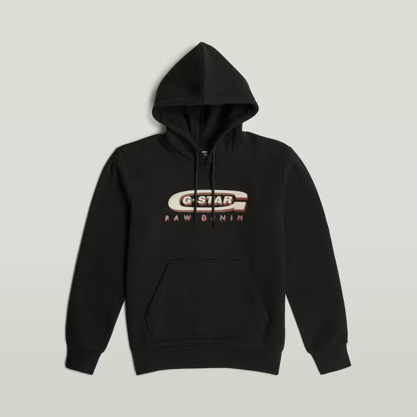 G-Star Multi Logo Loose Hooded Sweatshirt