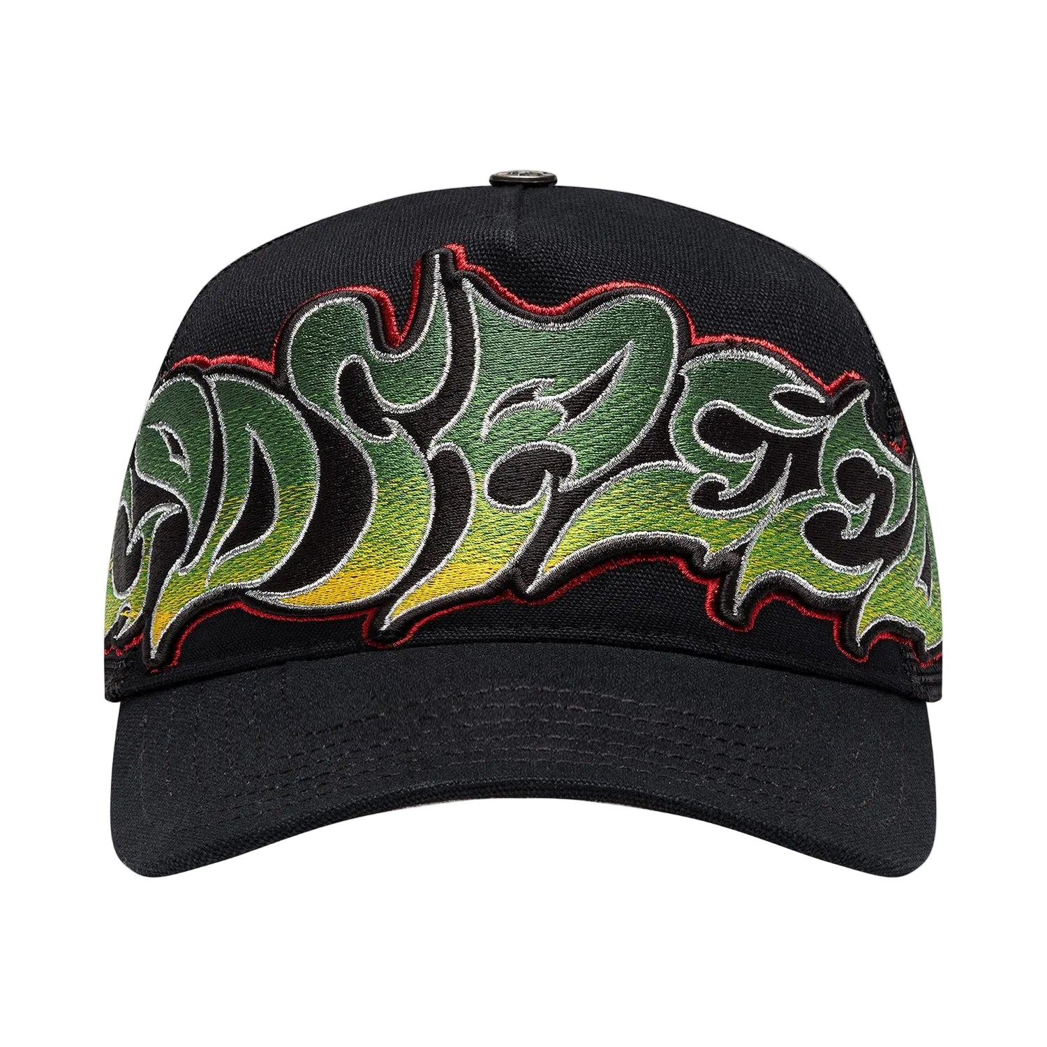 Godspeed GS Neo Trucker Hat (Black/Yellow/Red) - Blue Jeans