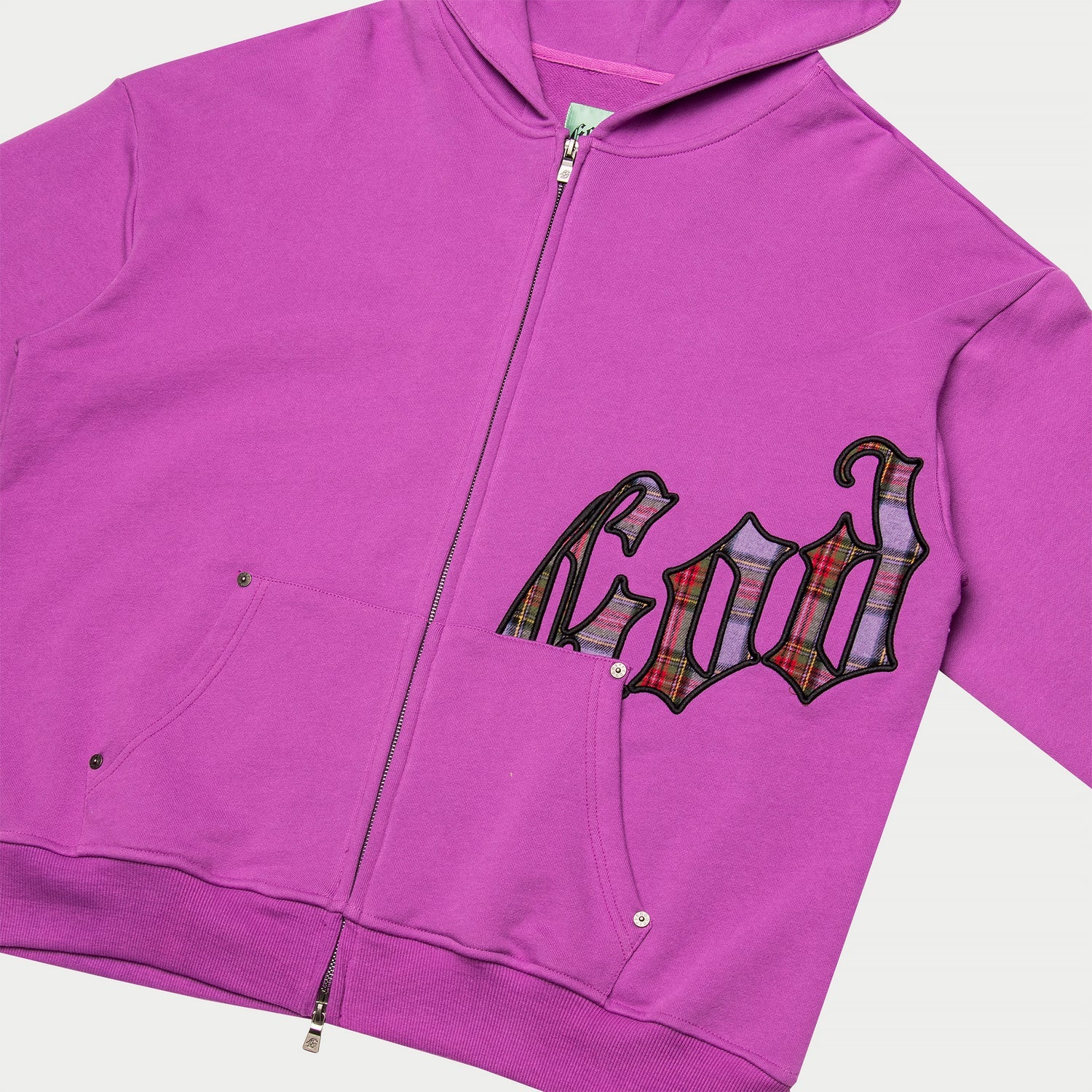 Godspeed OG Logo Sweatsuit (Pink Plaid) - Blue Jeans