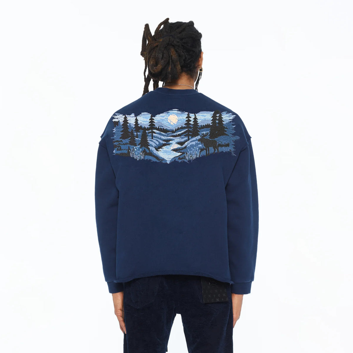 Cult Of Individuality Crew Neck Fleece “Mountain “