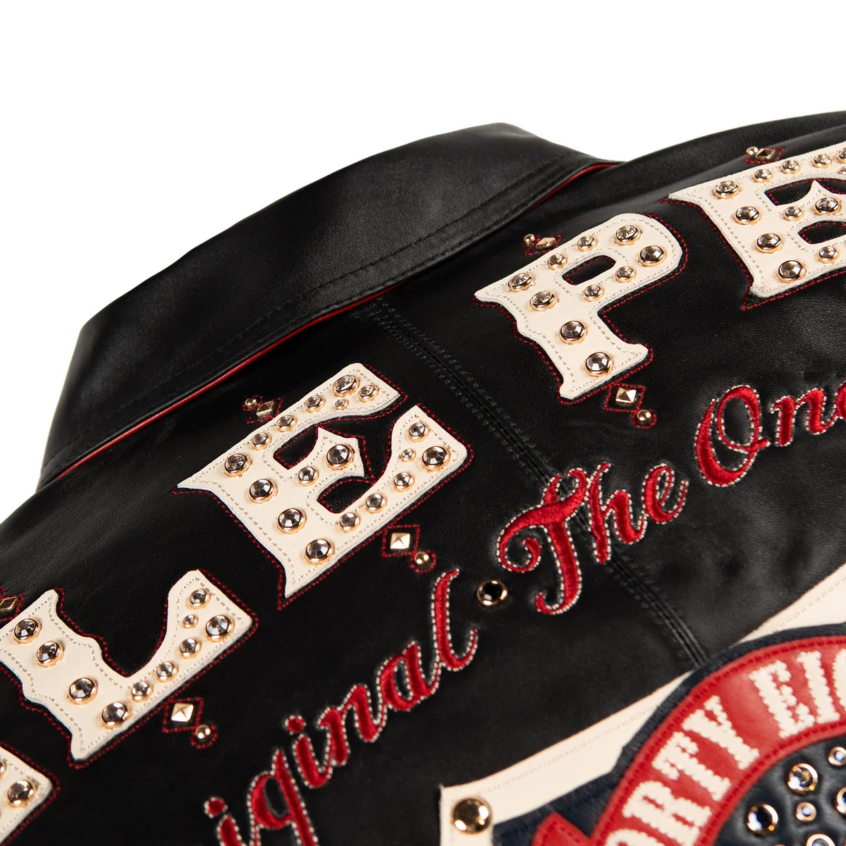 Pelle Pelle Unraveled Anniversary Jacket “Studs & Rhinestone”