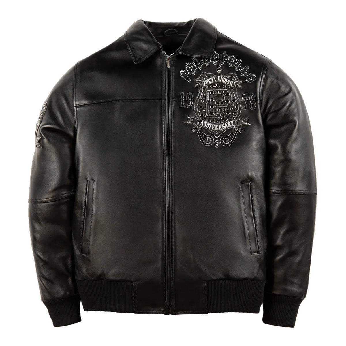 Pelle Pelle Unraveled Anniversary Jacket “Studs & Rhinestone”