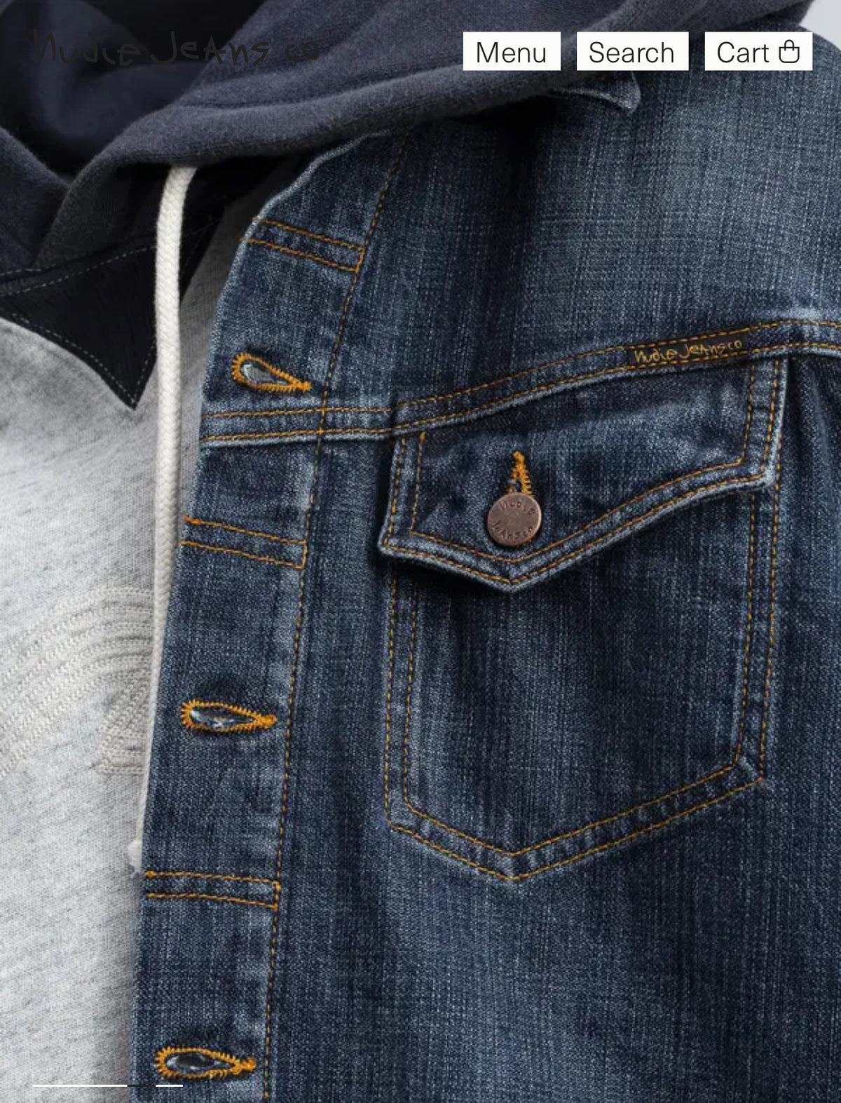 Nudie Conny Denim Jacket Big Wave