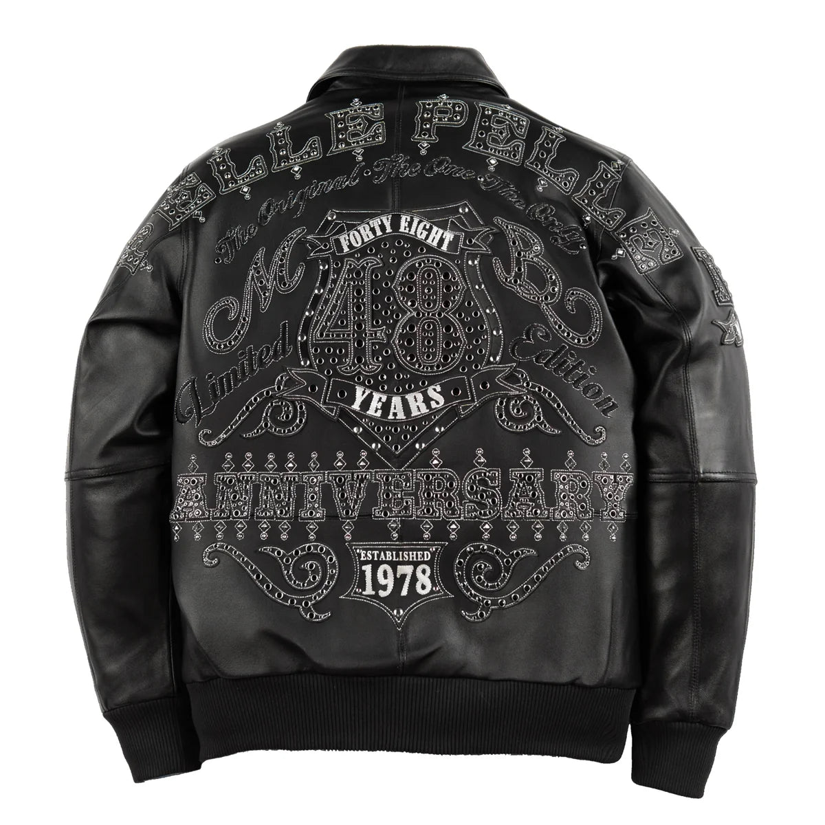 Pelle Pelle Unraveled Anniversary Jacket “Studs & Rhinestone”