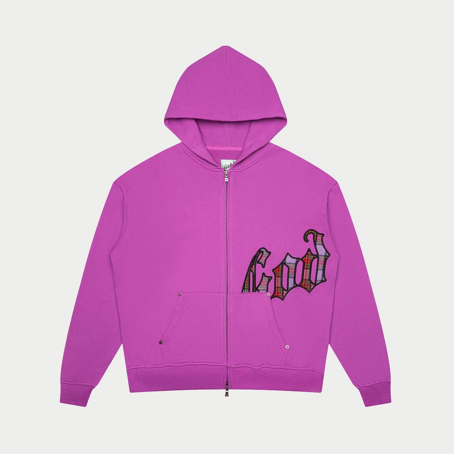 Godspeed OG Logo Sweatsuit (Pink Plaid) - Blue Jeans