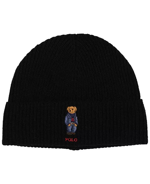 Polo Ralph Lauren Solid Denim Bear Beanie
