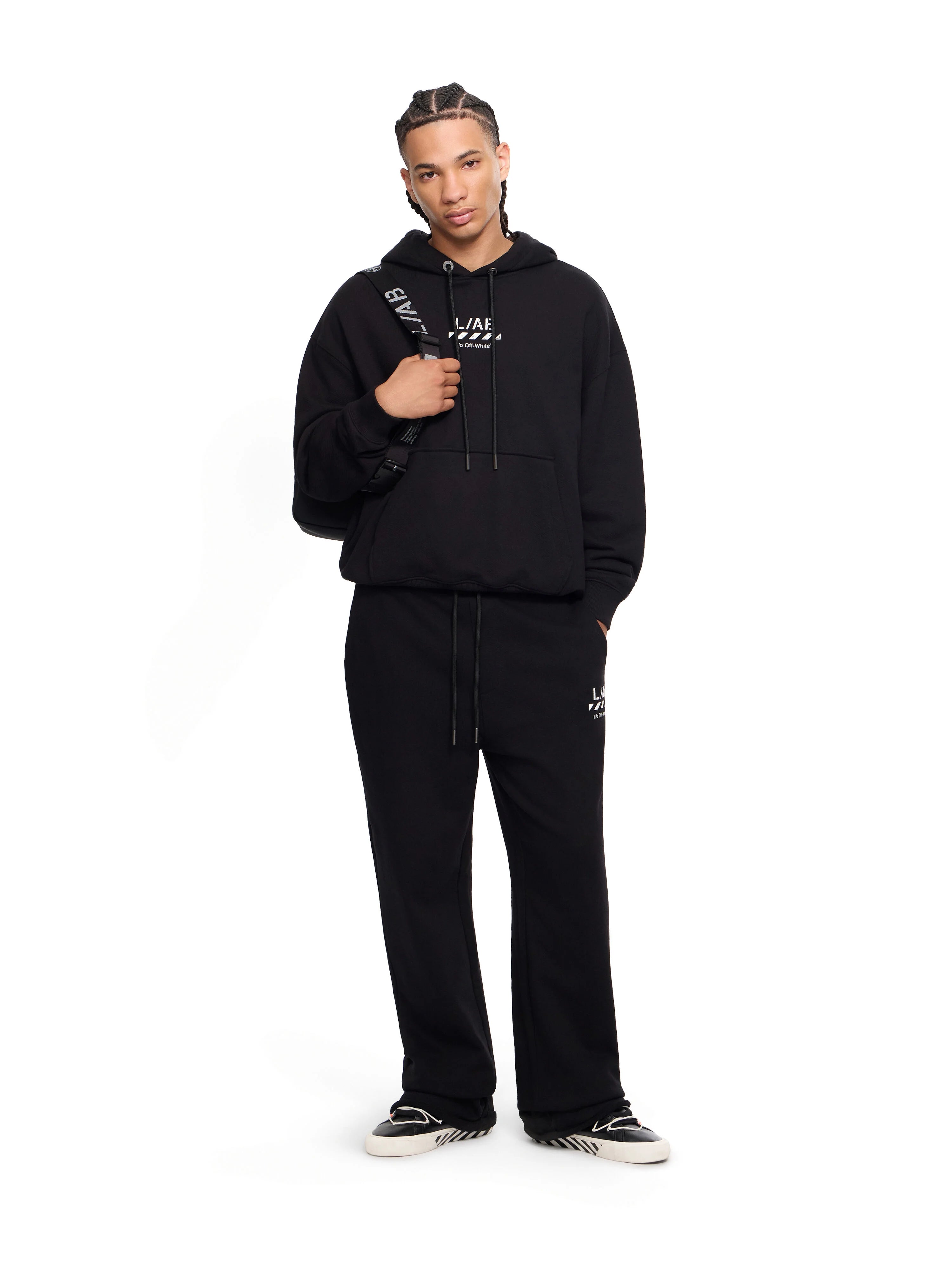 L/AB c/o Off-White Core Diagonal Relaxed Sweatsuit
