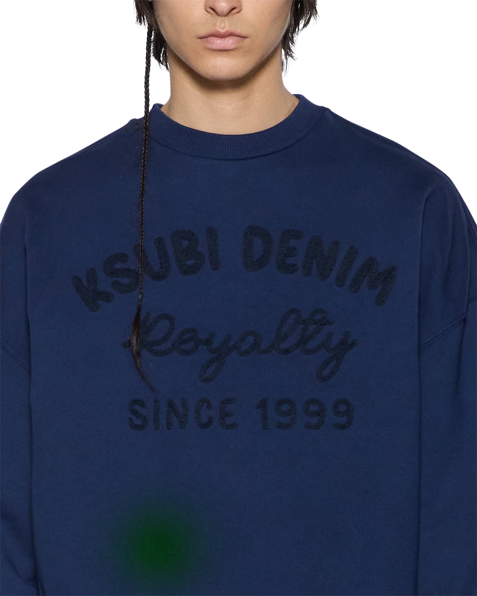 Ksubi Mekanik Crewneck Ink Blue