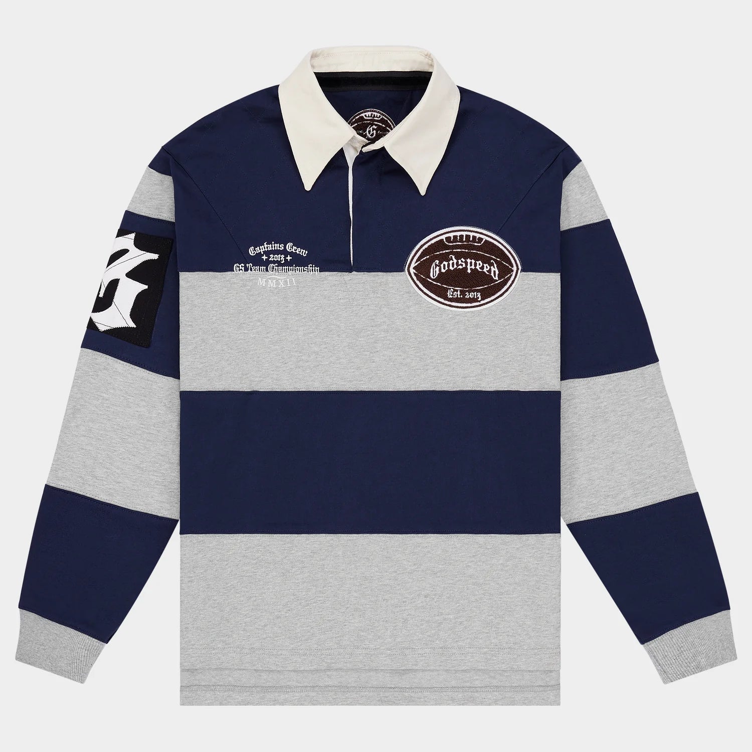 Godspeed Classic Field Rugby Shirt (Navy/Heather)