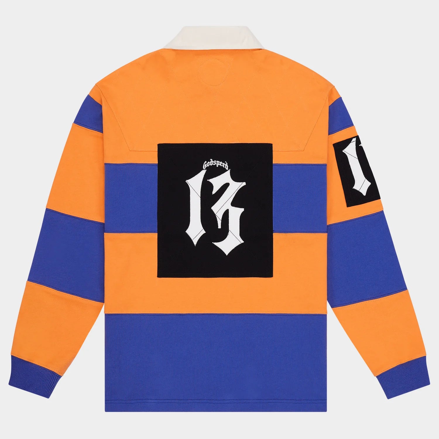 Godspeed Classic Field Rugby Shirt (Orange Blue) - Blue Jeans