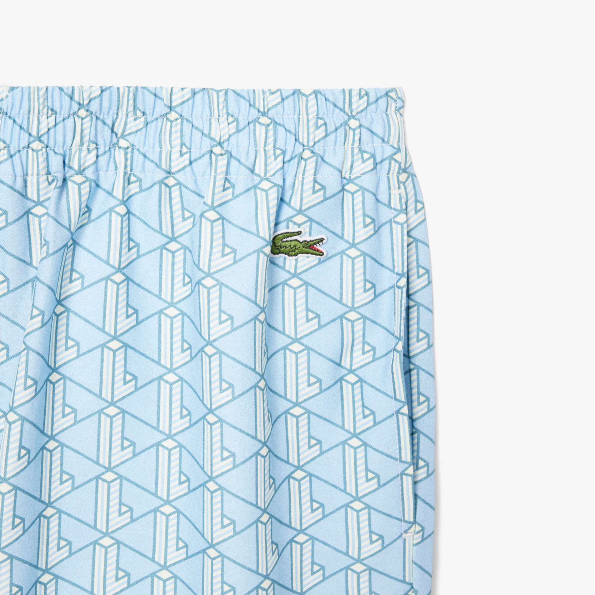 Lacoste Men's Lightweight Monogram Print Shorts