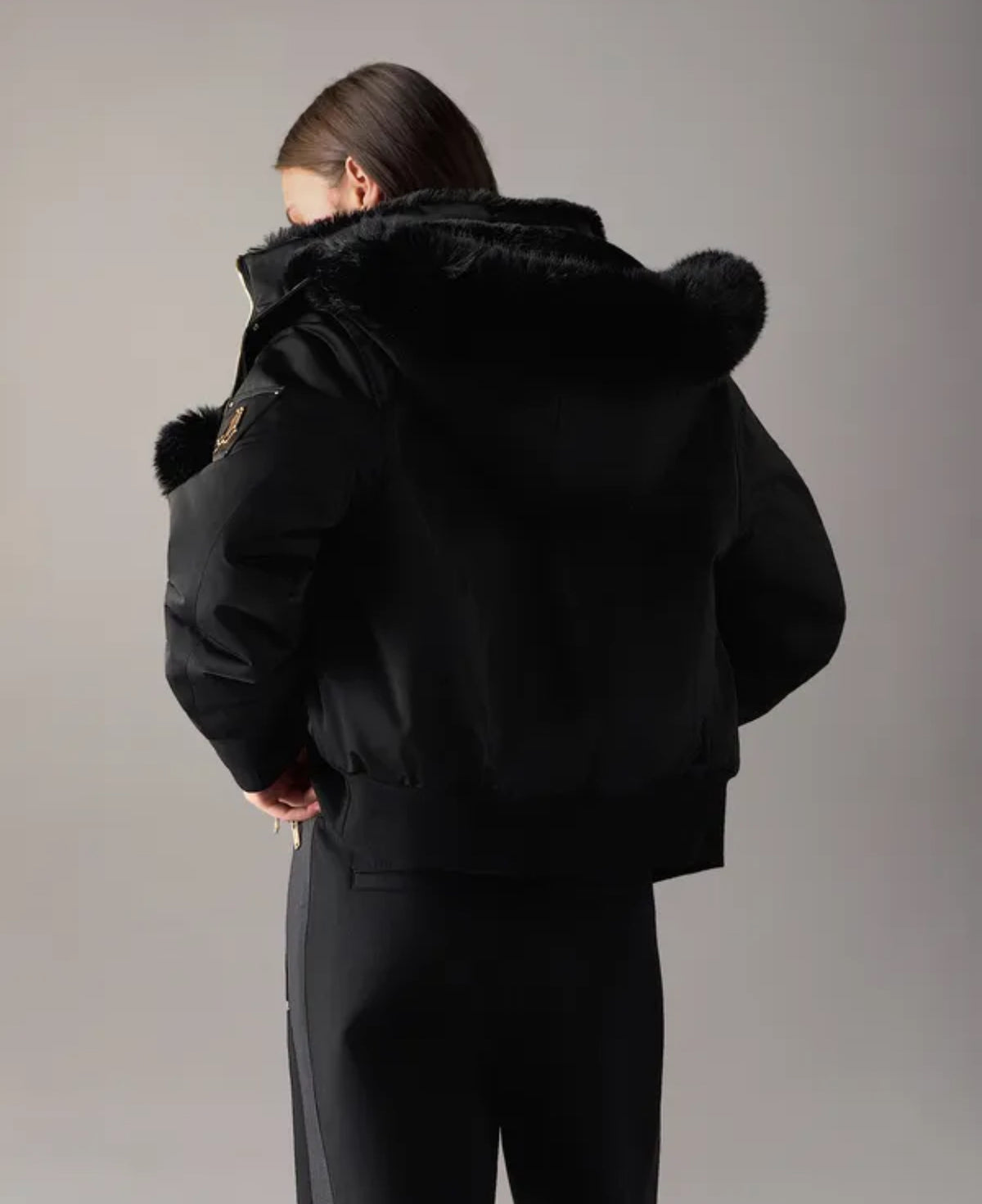 Moose Knuckles Women’s Luxe Satin Bomber Jacket