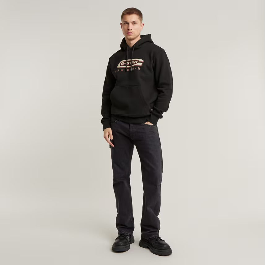 G-Star Multi Logo Loose Hooded Sweatshirt