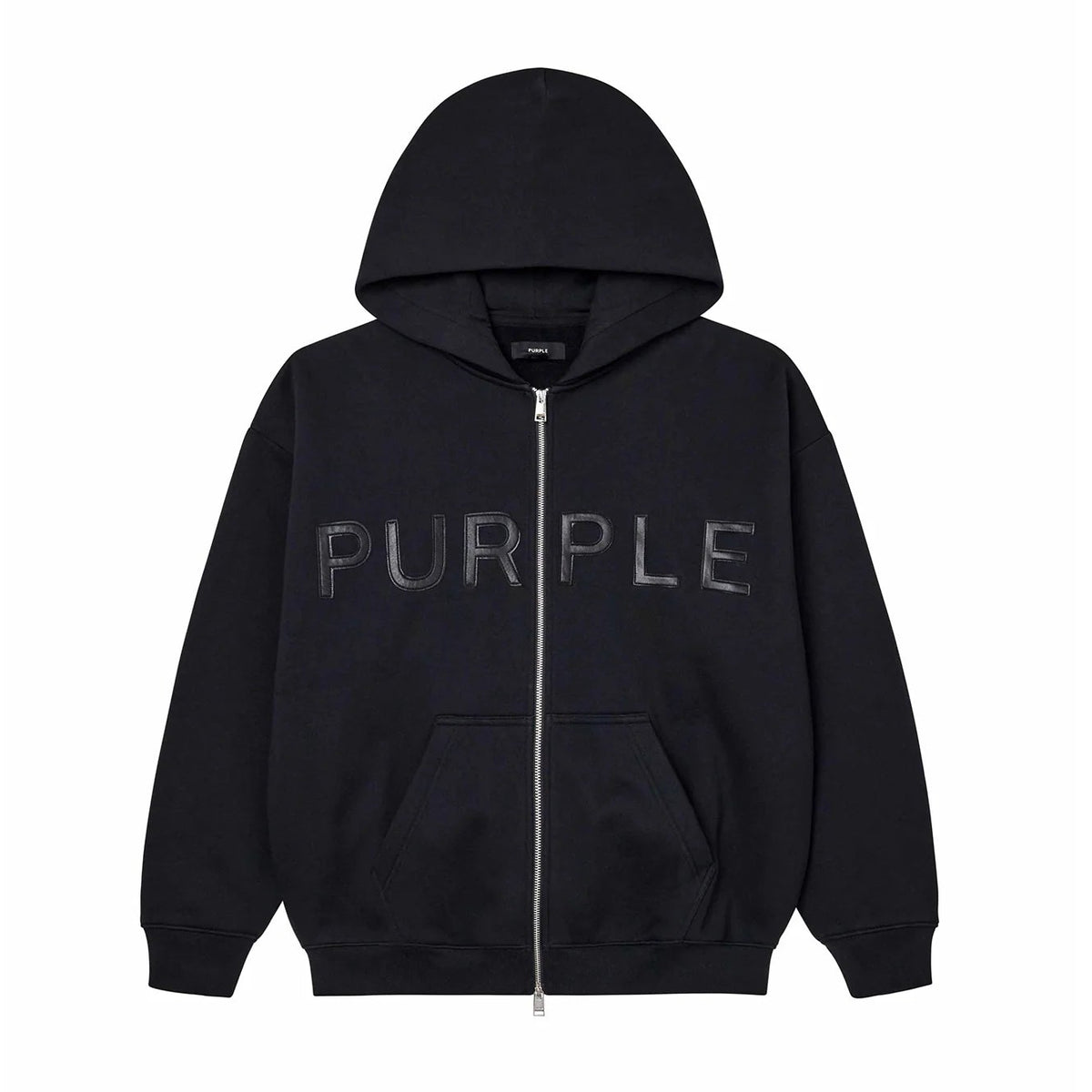 Purple Brand Chopped Zip Up Hoodie