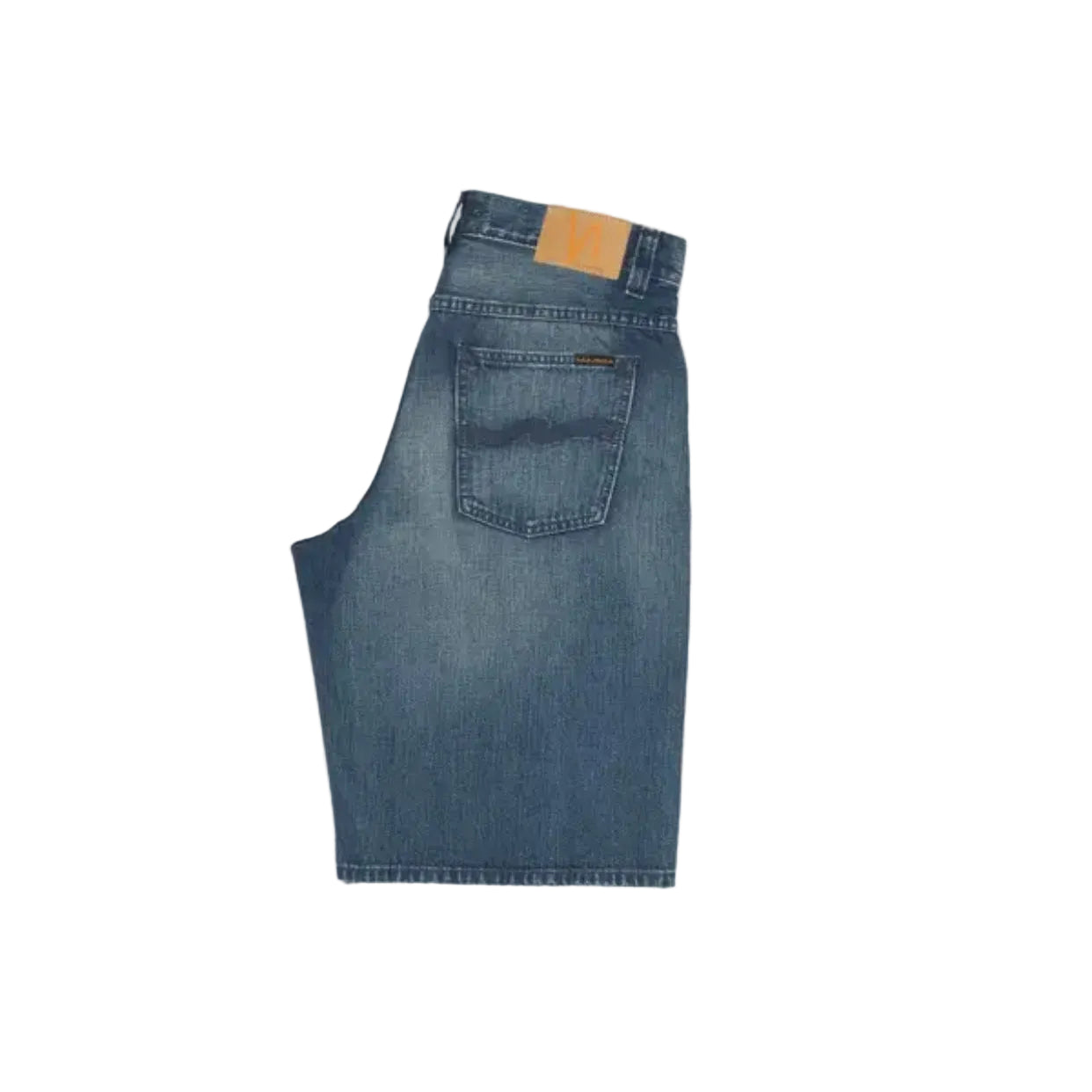Nudie Zeb Denim Shorts Blue Painter