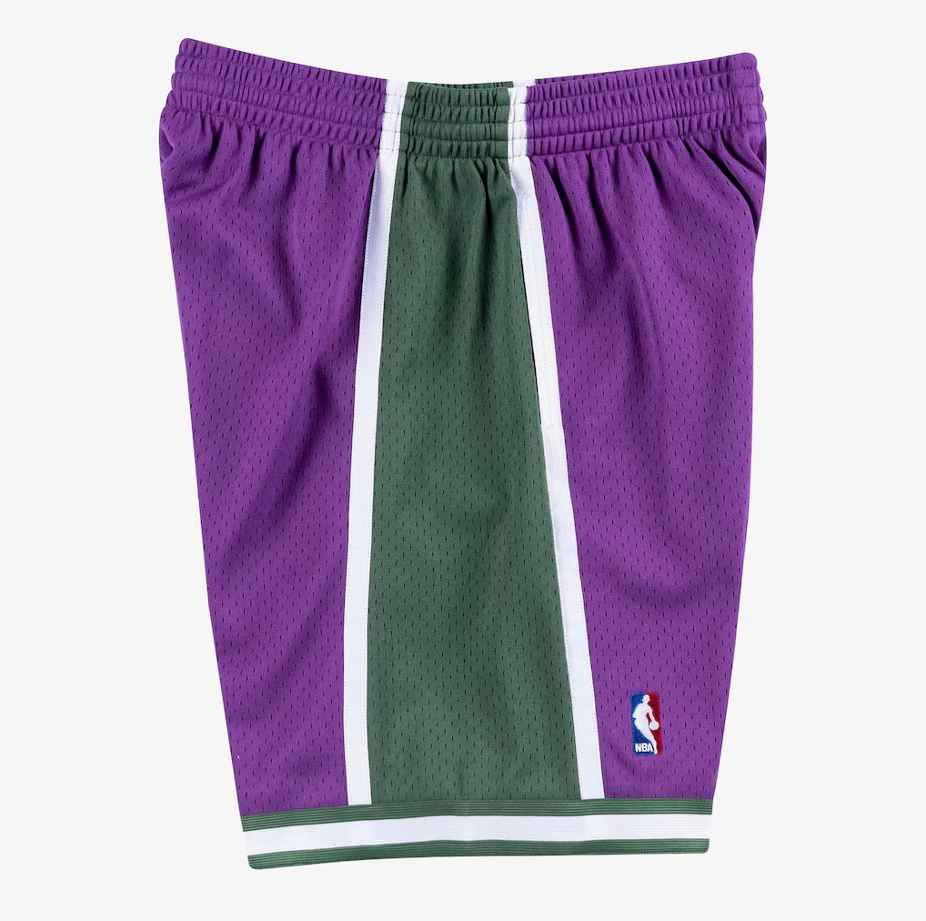 Mitchell & Ness Milwaukee Bucks 2000-01 Purple Swingman Basketball Shorts