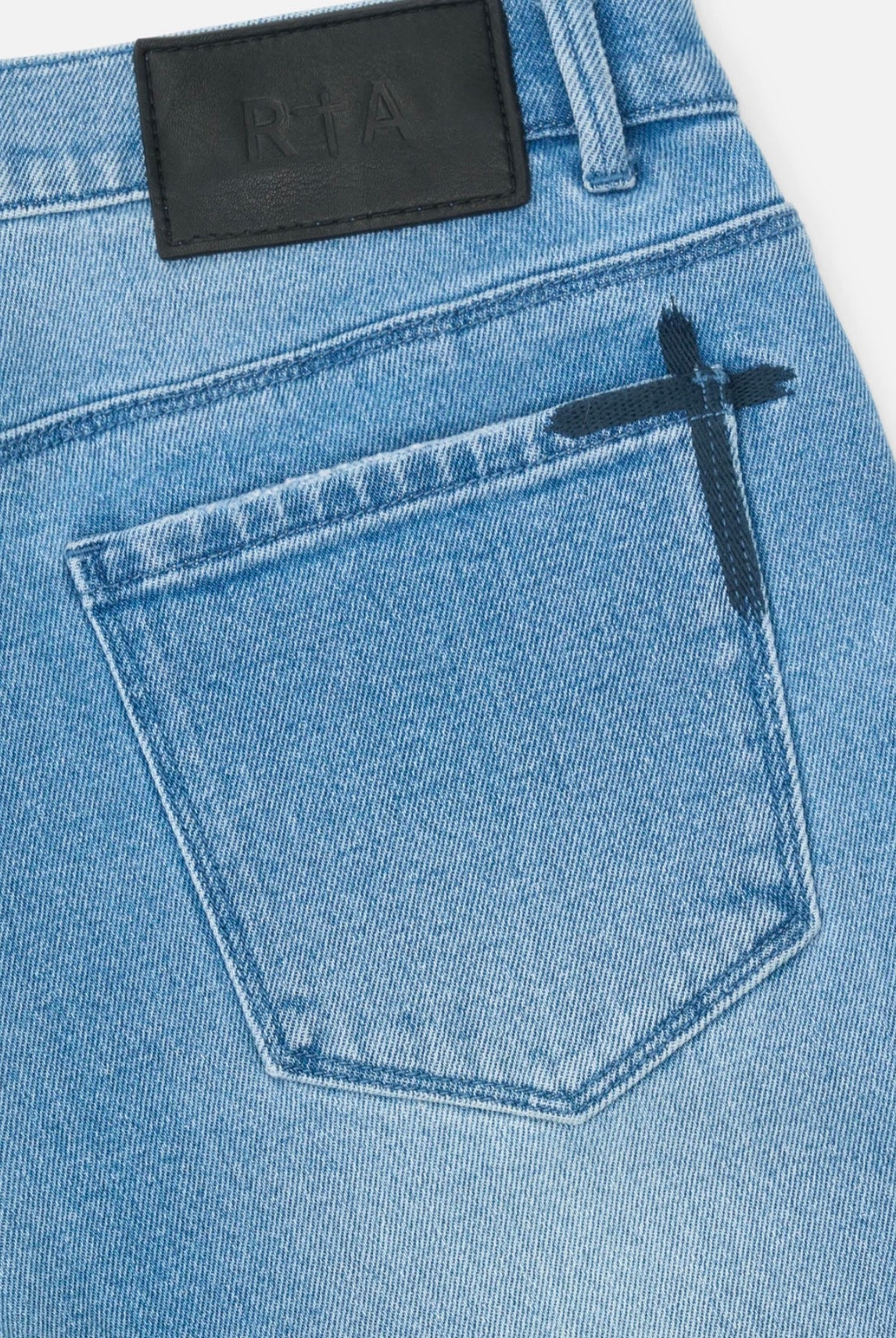 RTA Bryant Skinny Jean | Glacier Blue CrossTriad - Blue Jeans