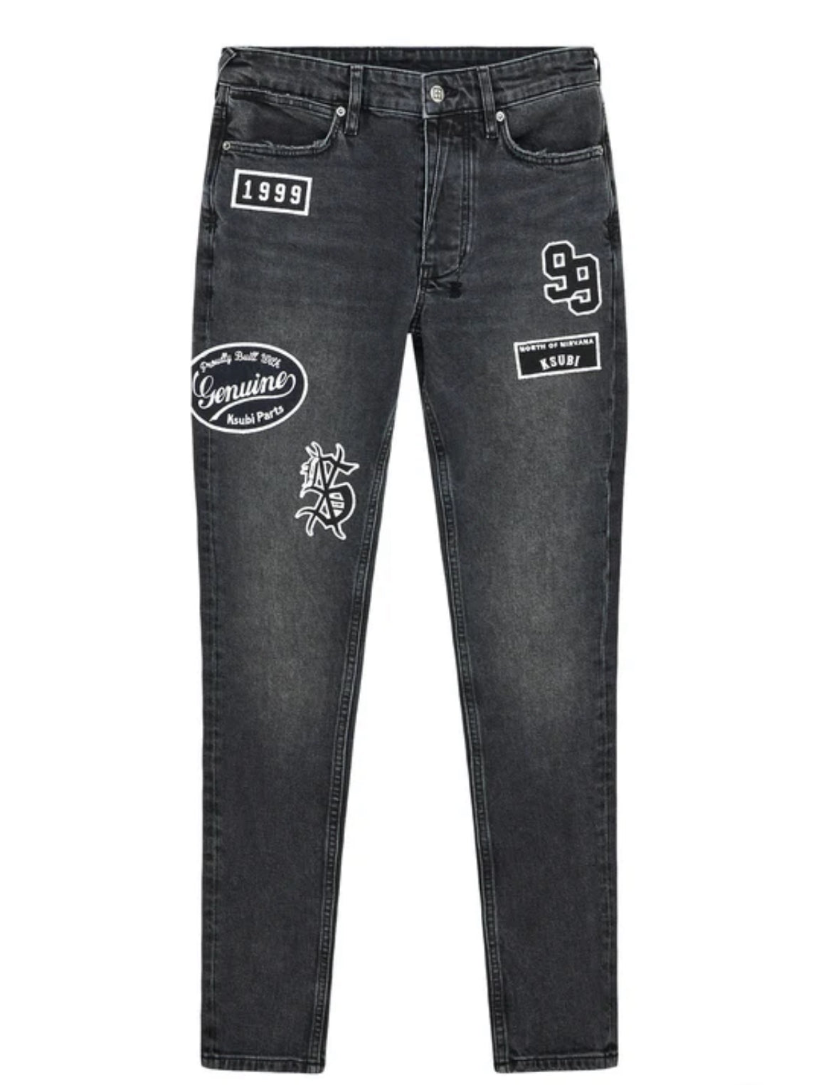 Ksubi Van Winkle Roadhouse Black Patched