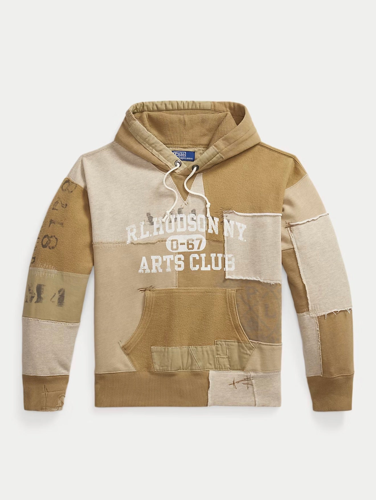 Polo by Ralph Laurenパッチワークパーカー Polo Ralph Lauren Vintage Fit Patchwork Fleece Hoodie