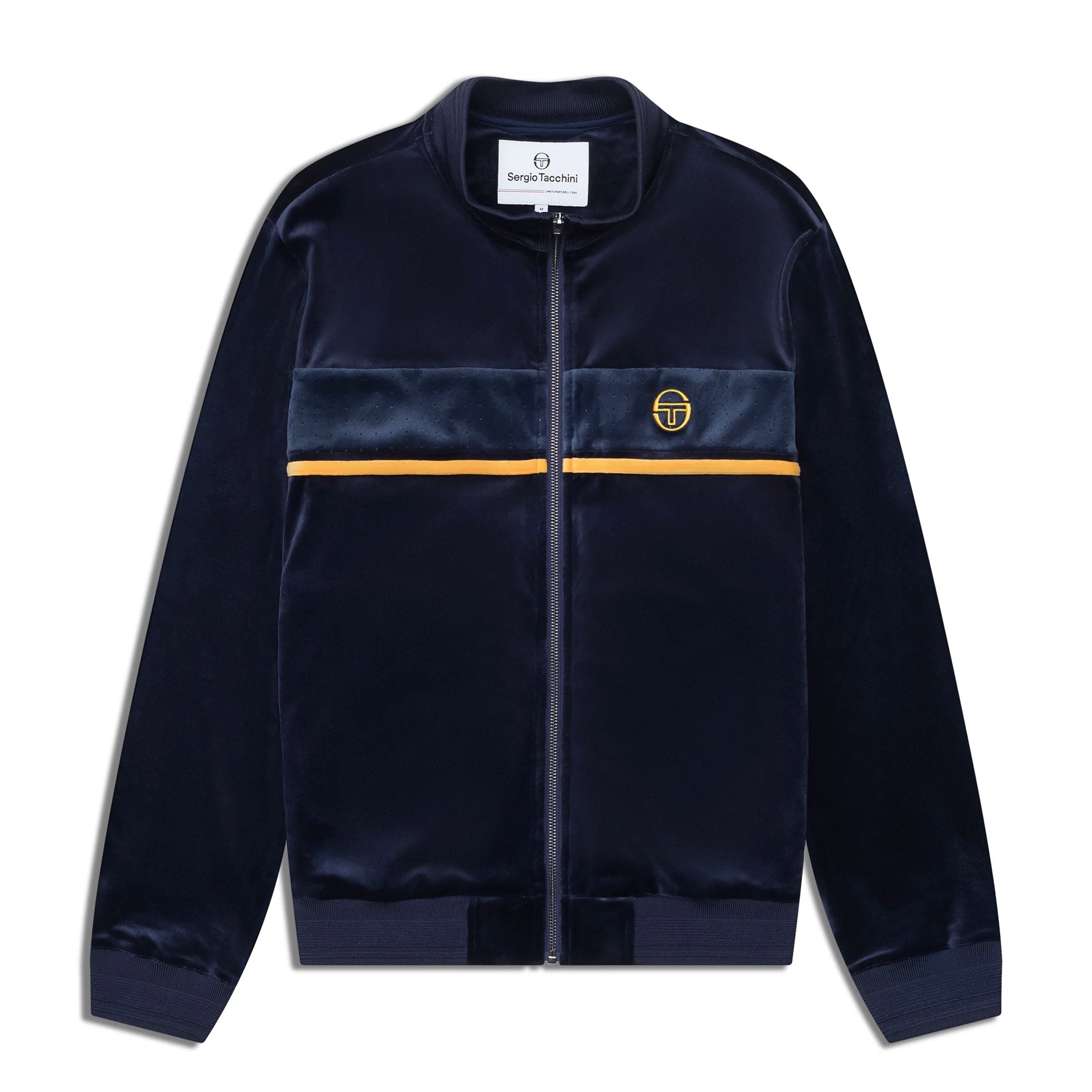 Sergio Tacchini Forato Velour Track Sweatsuit - Blue Jeans