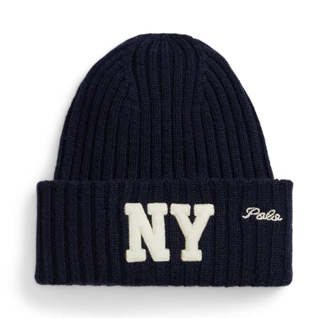 Polo Ralph Lauren NY Logo-Patch Beanie