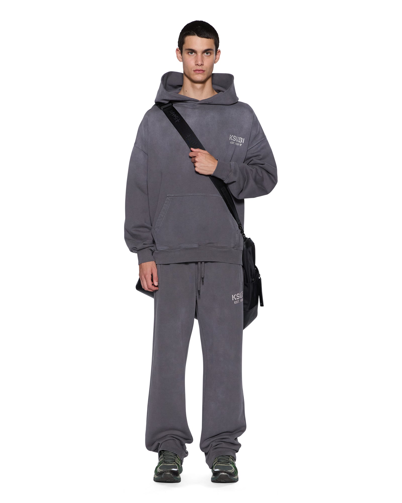 Ksubi State Ekcess Hoodie Charcoal Fade