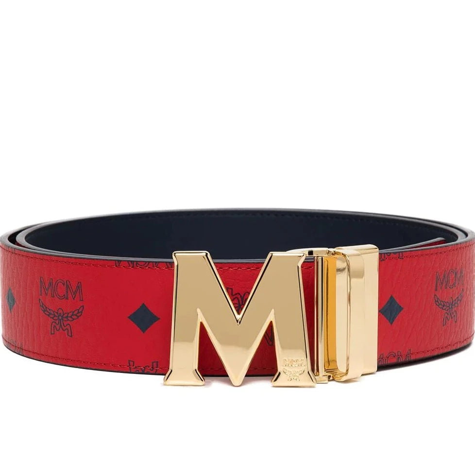 Mcm Claus M Reversible Belt 1.75” in Visetos display picture 3