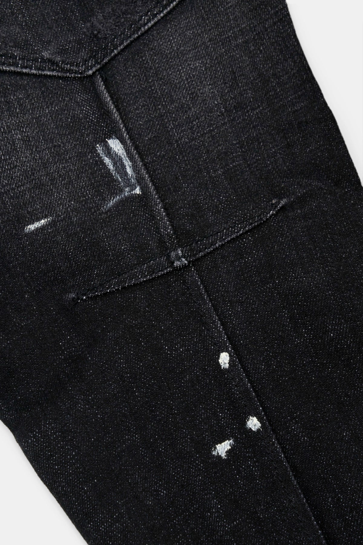 RTA Clayton Skinny Jean | Distressed Charcoal Paint