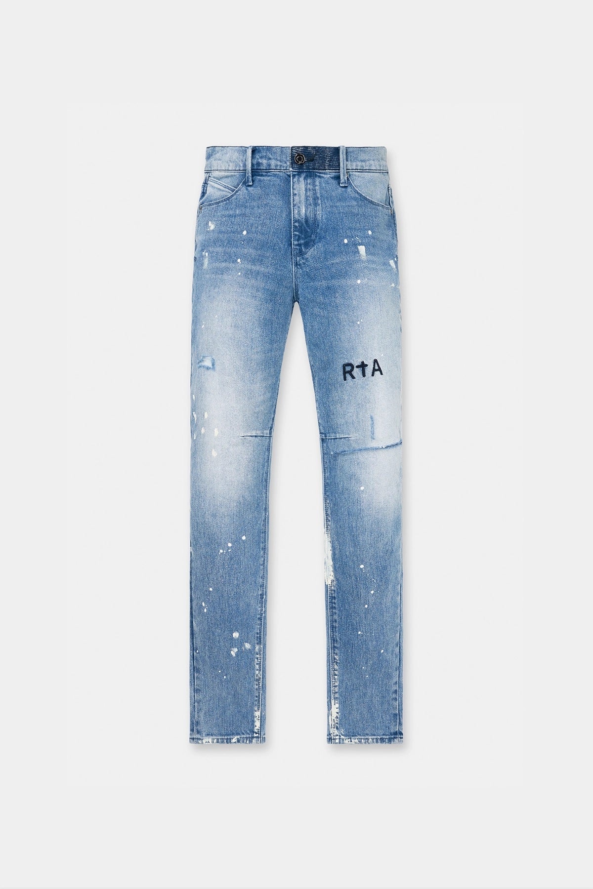 RTA Clayton Skinny Jean | Distressed White Paint