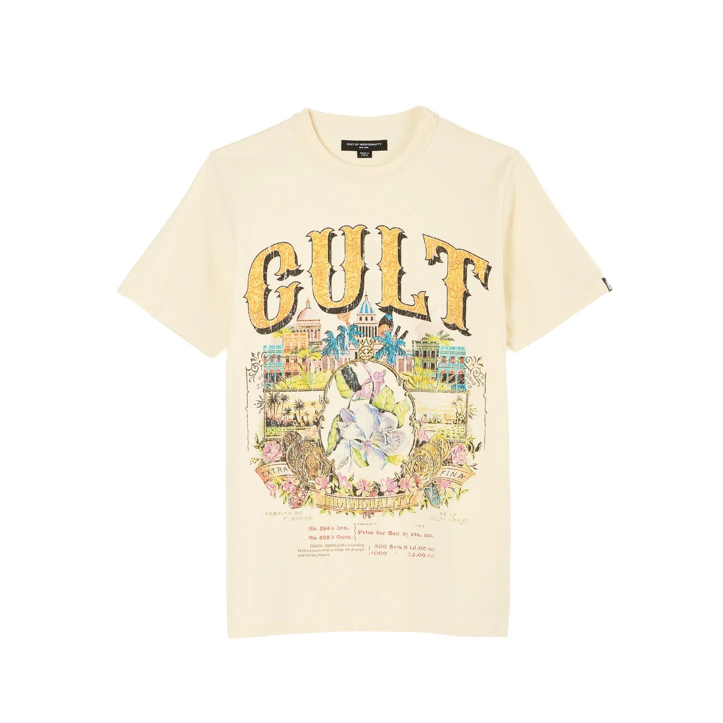 Cult Of Individuality Short Sleeve Crew Neck Tee "Cuba"