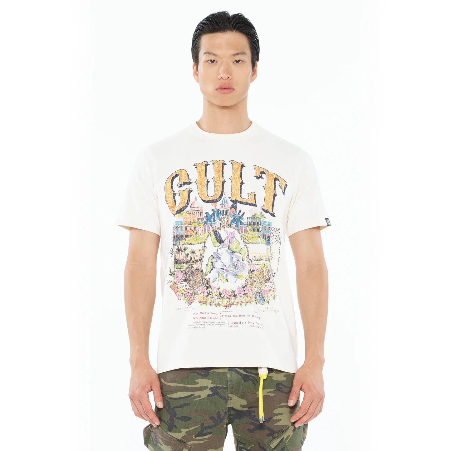 Cult Of Individuality Short Sleeve Crew Neck Tee "Cuba"