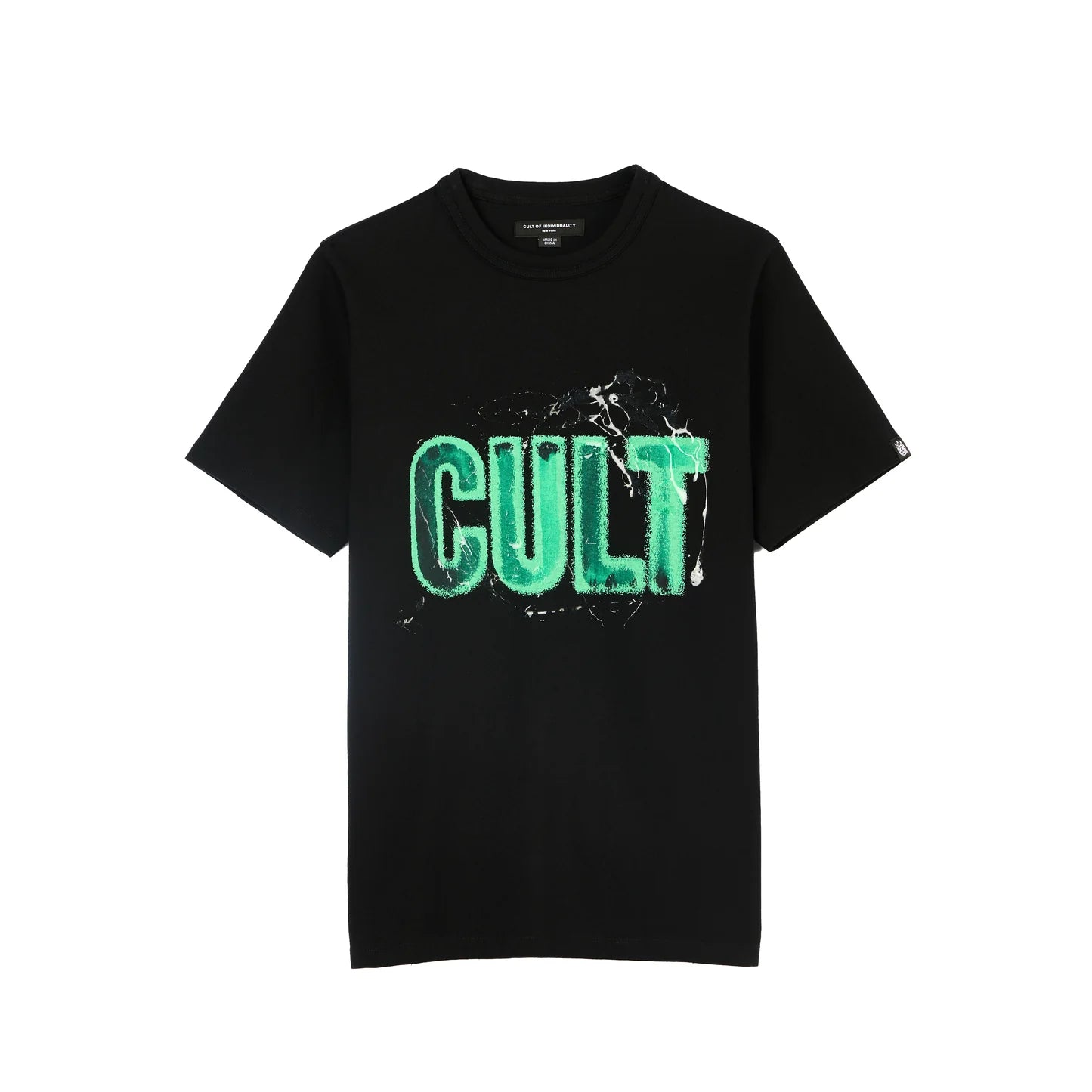 Cult Of Individuality Short Sleeve Crew Neck Tee "Glow In The Dark Logo"