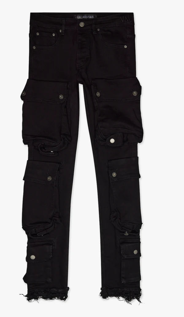 Valabasas “Cliff Jump” Black Washed Jeans