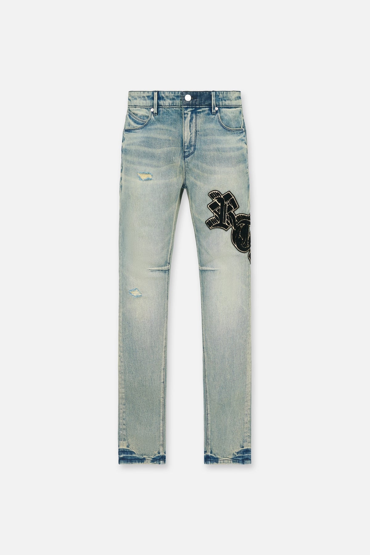 Rta Bryant Skinny Jean | Ocean Shade OG Patch