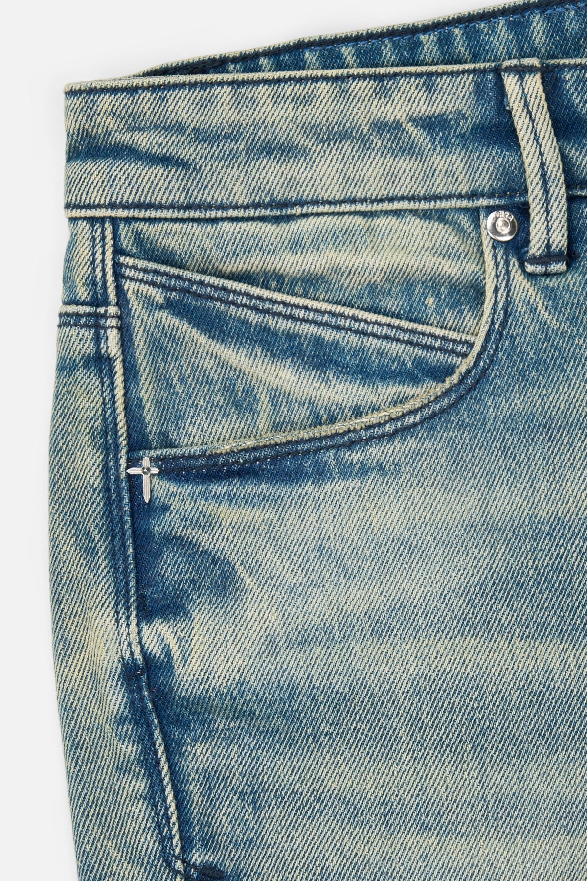 Rta Bryant Skinny Jean | Ocean Shade OG Patch