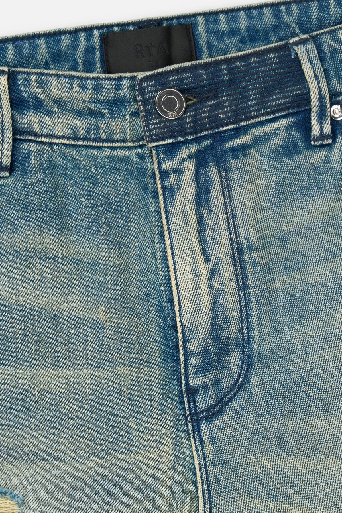 Rta Bryant Skinny Jean | Ocean Shade OG Patch