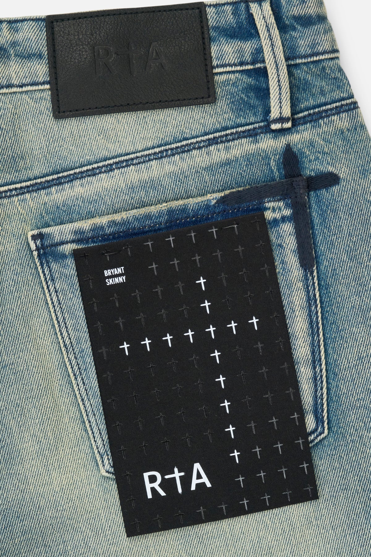 Rta Bryant Skinny Jean | Ocean Shade OG Patch